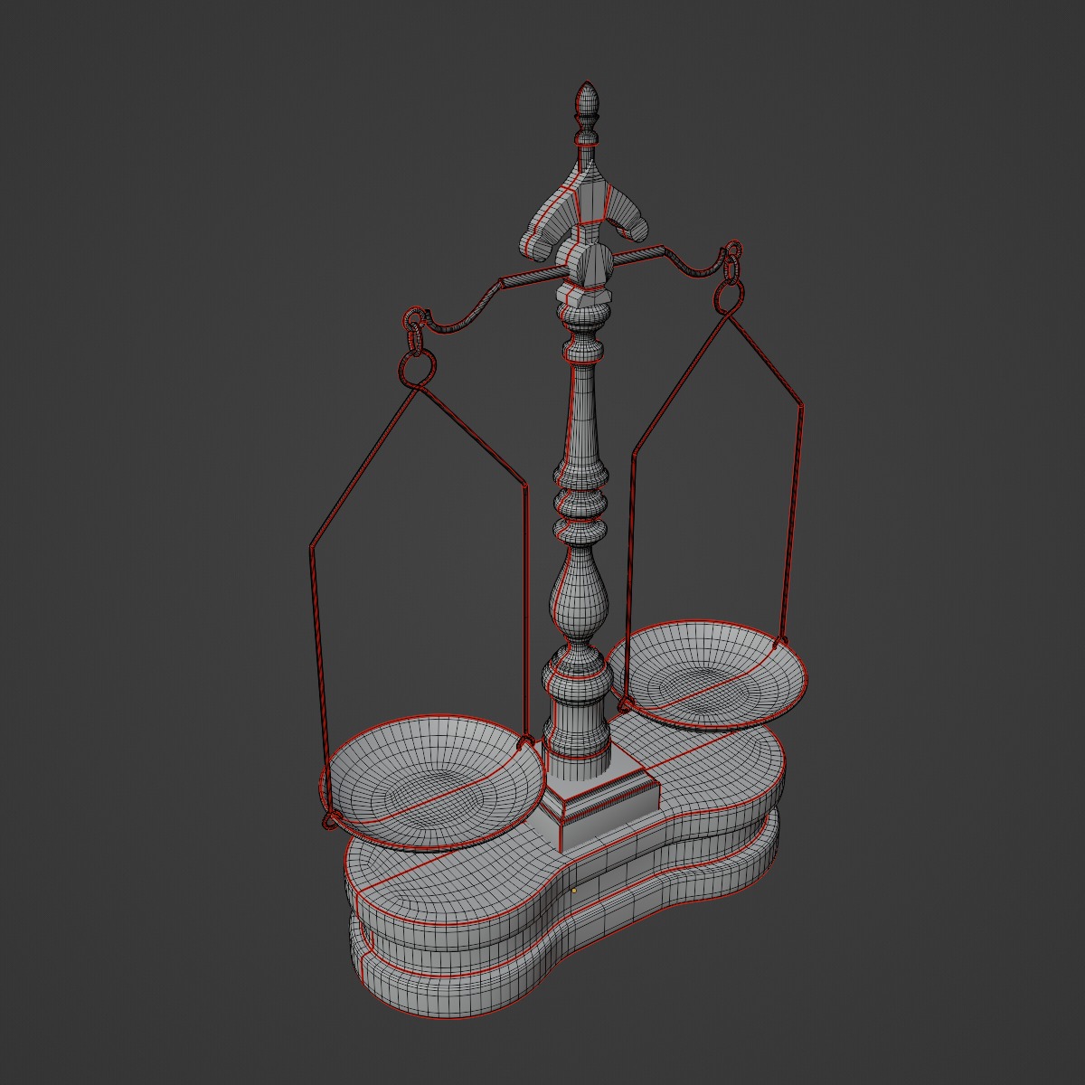 Justice Scale 01 3D model_9