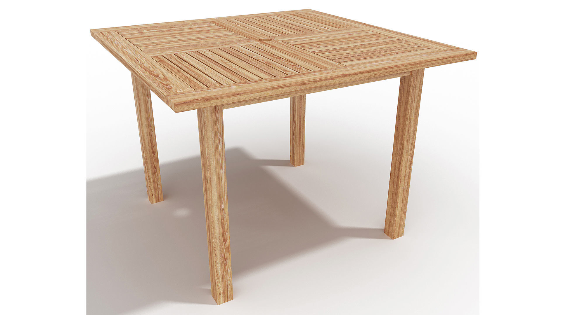 Square Table 3D model_4