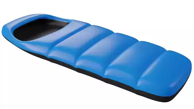 Sleeping Bag Low-poly 3D model