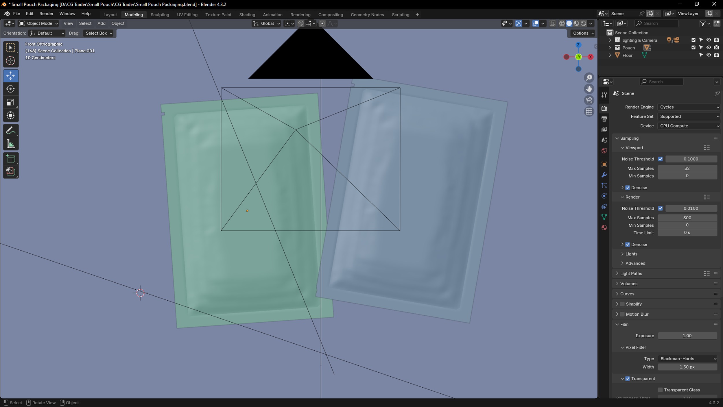 Small Pouch Packaging 3D model_9