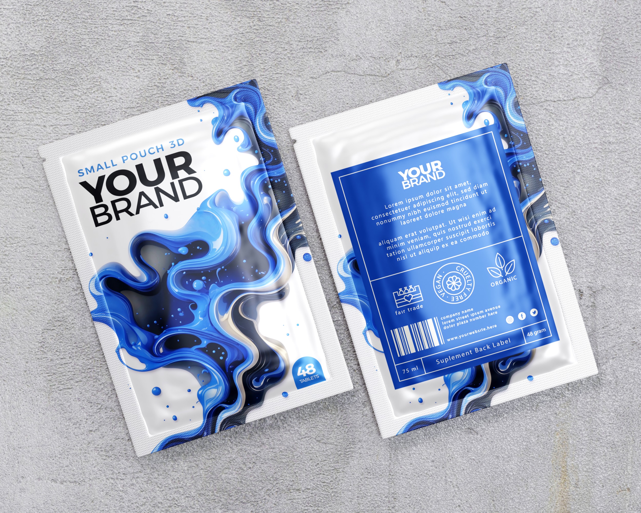 Small Pouch Packaging 3D model_3