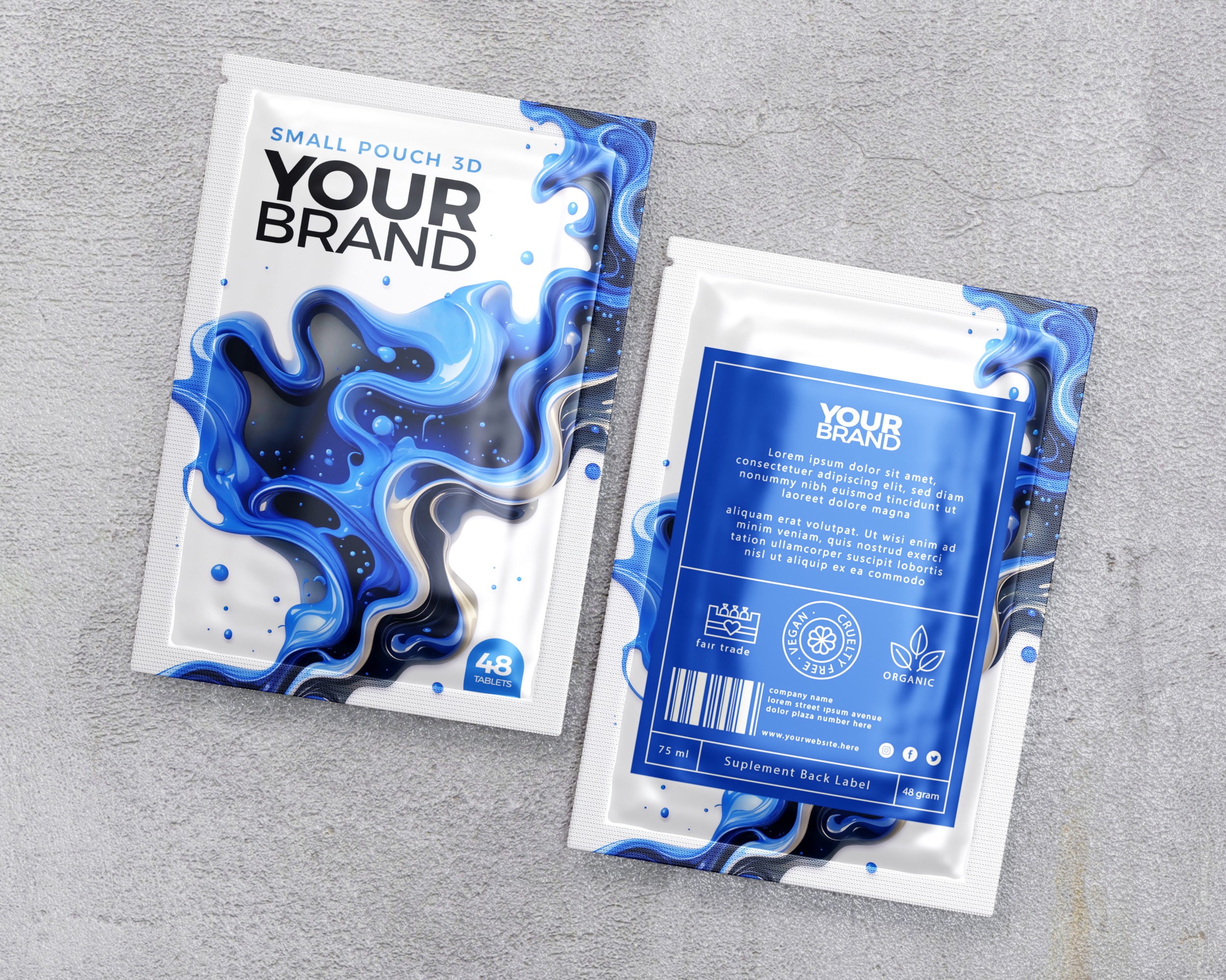 Small Pouch Packaging 3D model_5