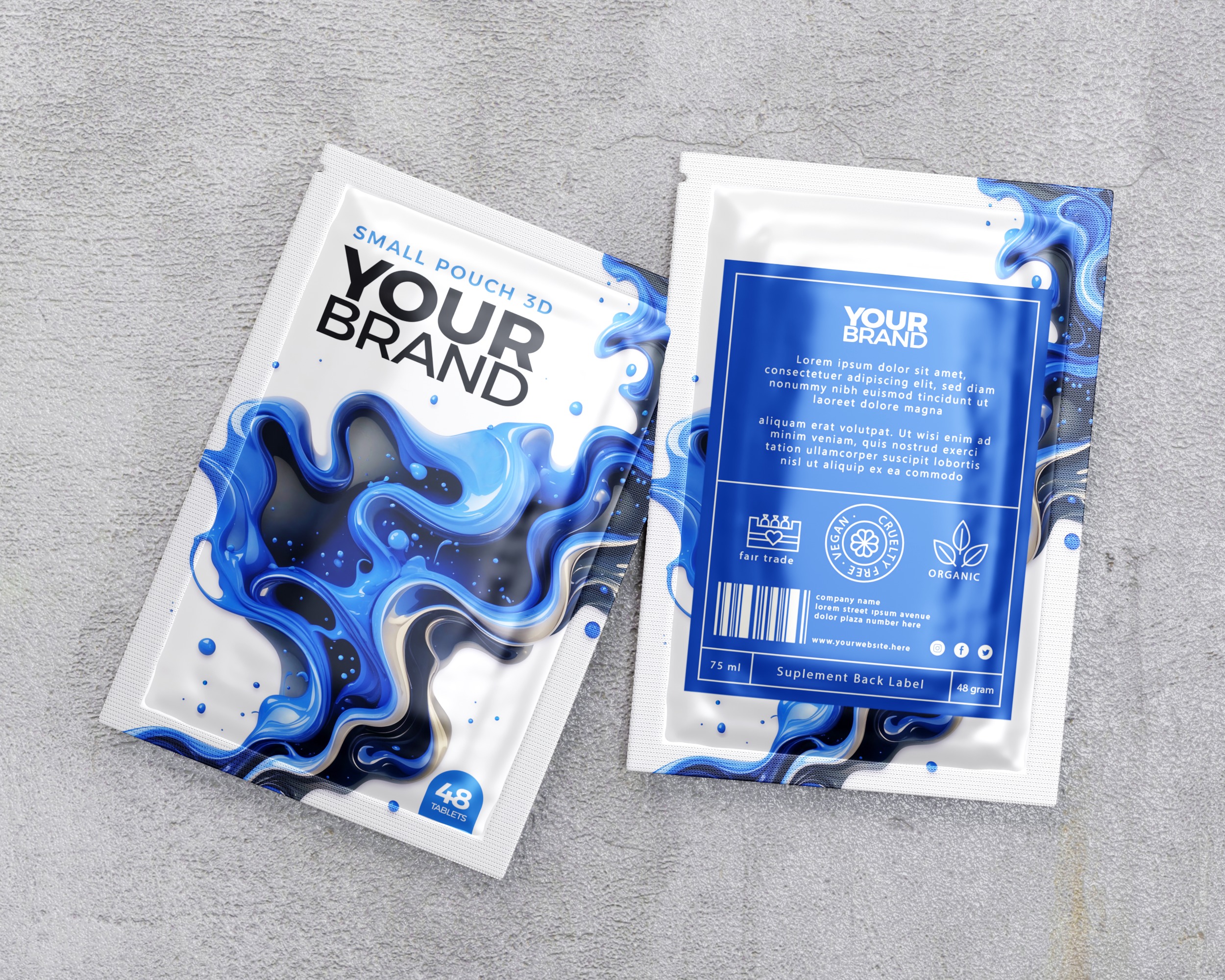 Small Pouch Packaging 3D model_7