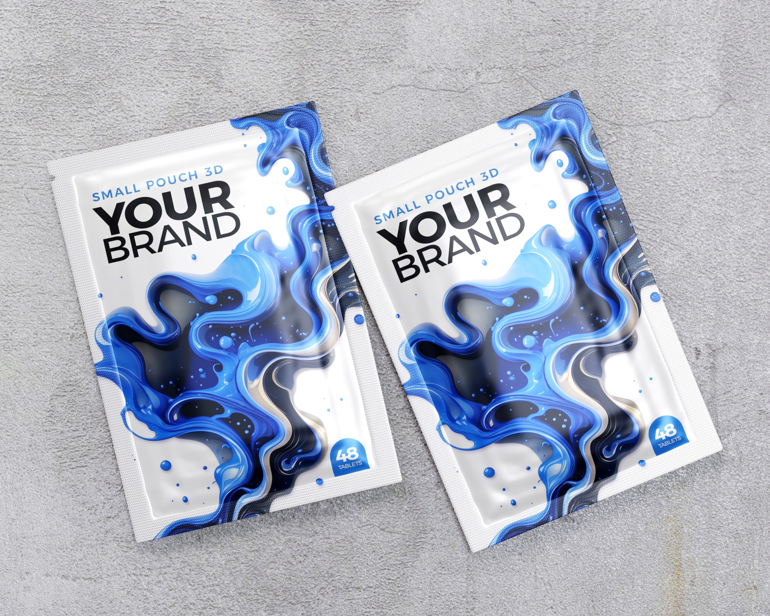 Small Pouch Packaging 3D model_1