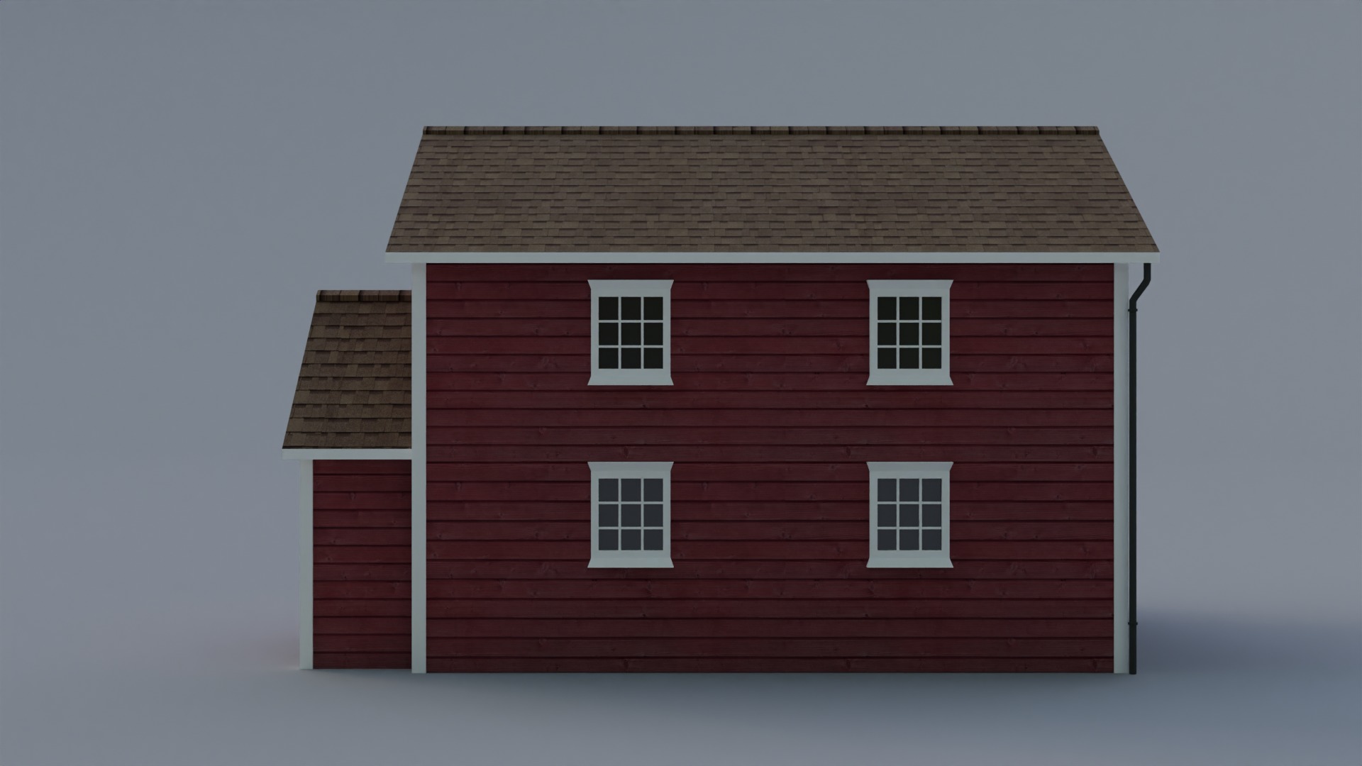Low Poly house 2 Low-poly 3D model_6