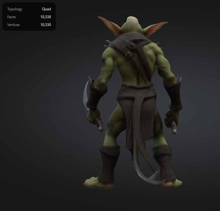 stylized fantasy goblin assassin - 1 3D model_2