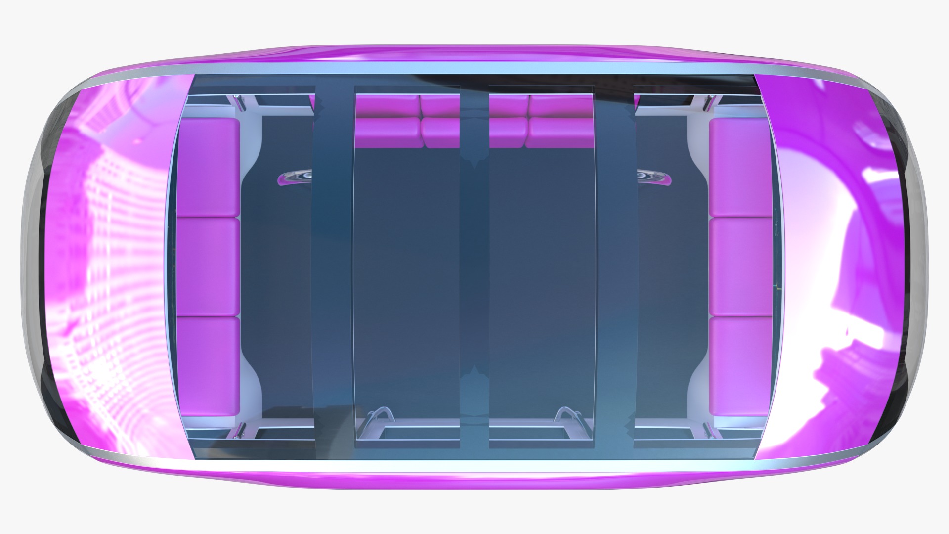 Autonomous City Shuttle Bus pink 3D model_6