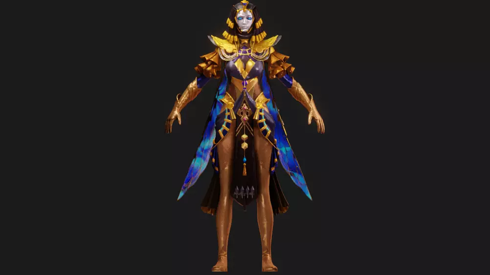 pubg Iridescence X Suit 2 Animated Textures Low-poly 3D model_0