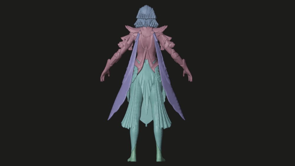 pubg Iridescence X Suit 2 Animated Textures Low-poly 3D model_9