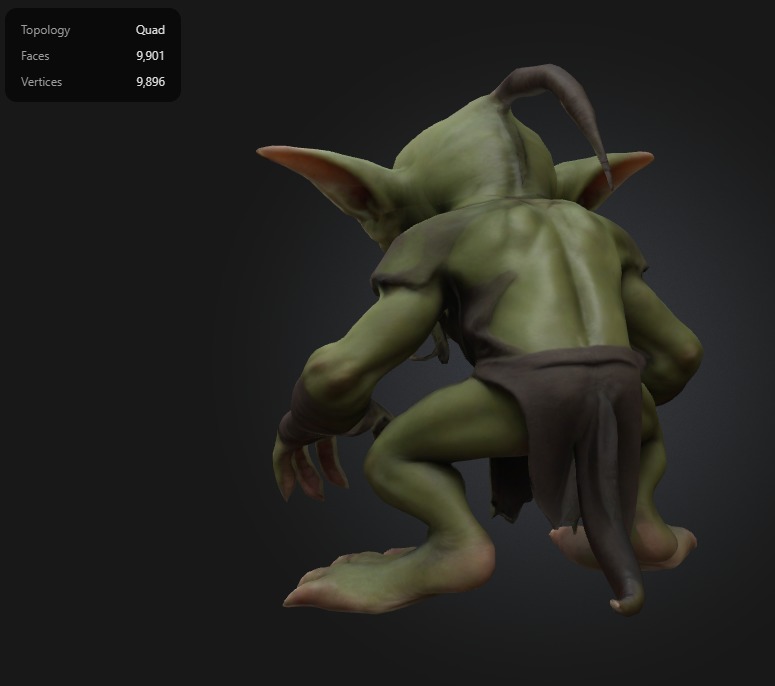 stylized fantasy goblin assassin - 2 3D model_1