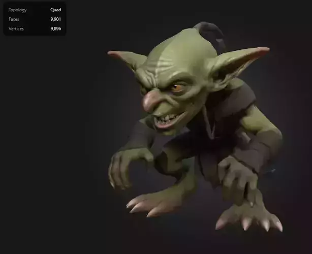 stylized fantasy goblin assassin - 2