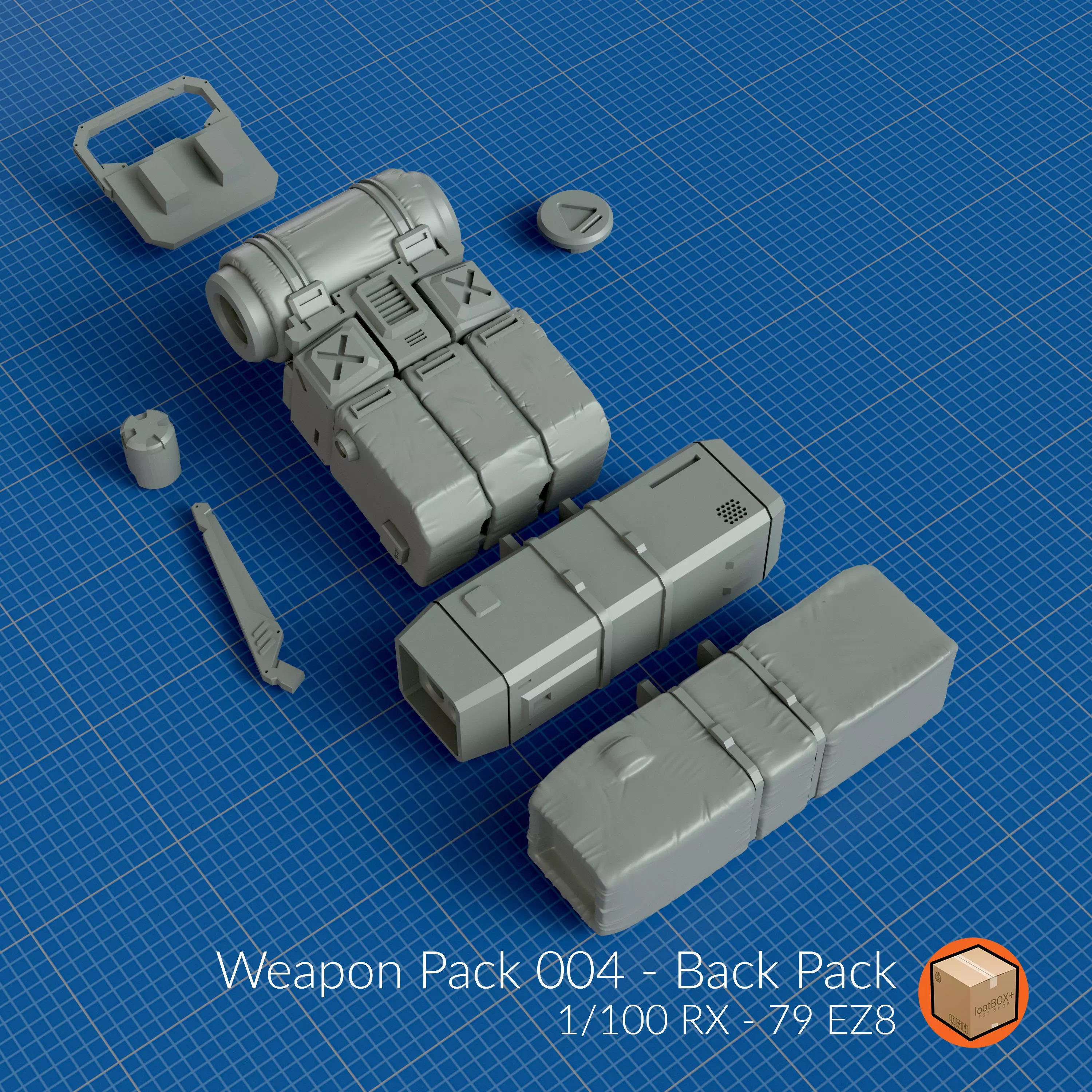 WEAPON PACK 004 3D print model_0