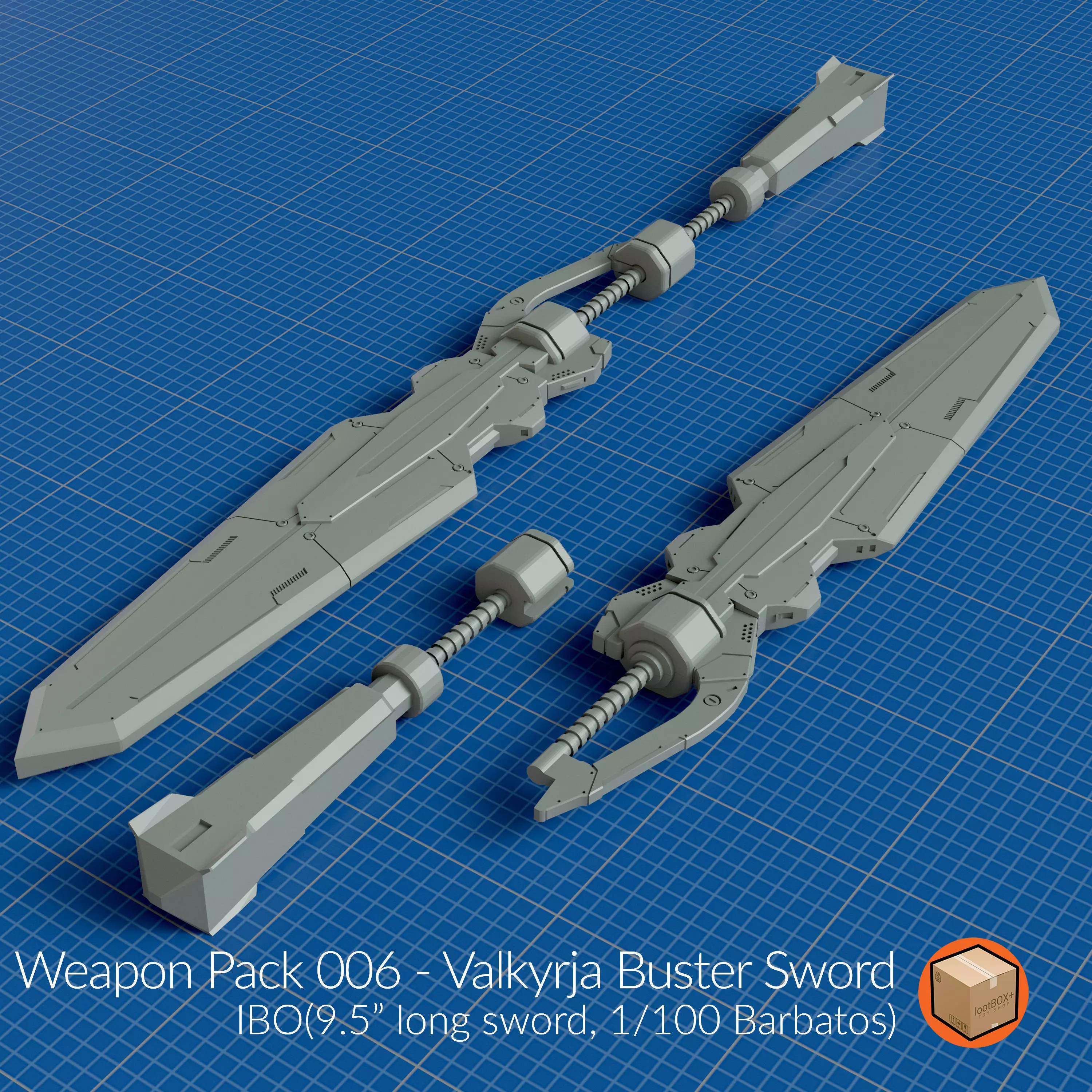 WEAPON PACK 006 3D print model_0