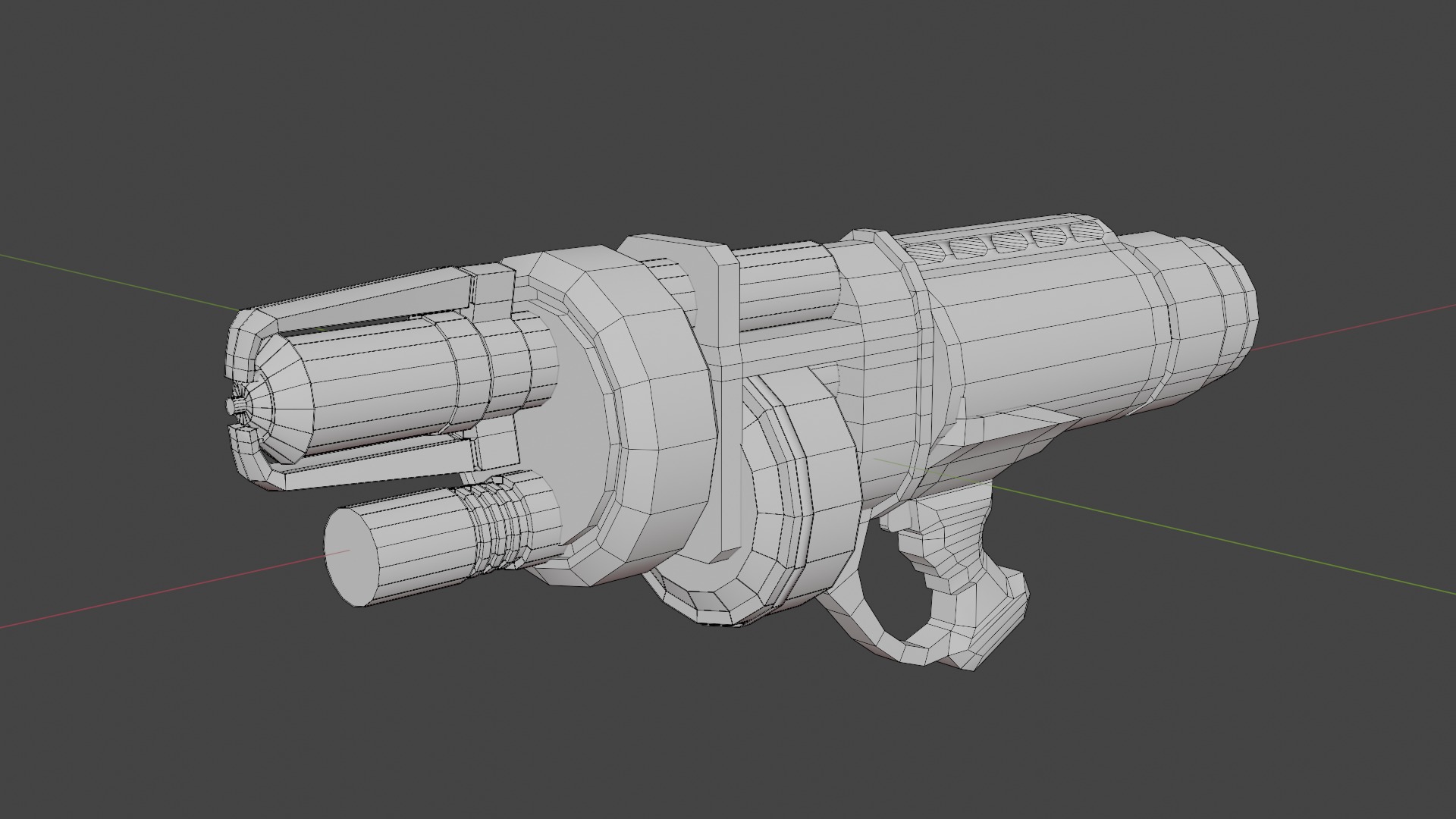 Frost blaster Low-poly 3D model_3