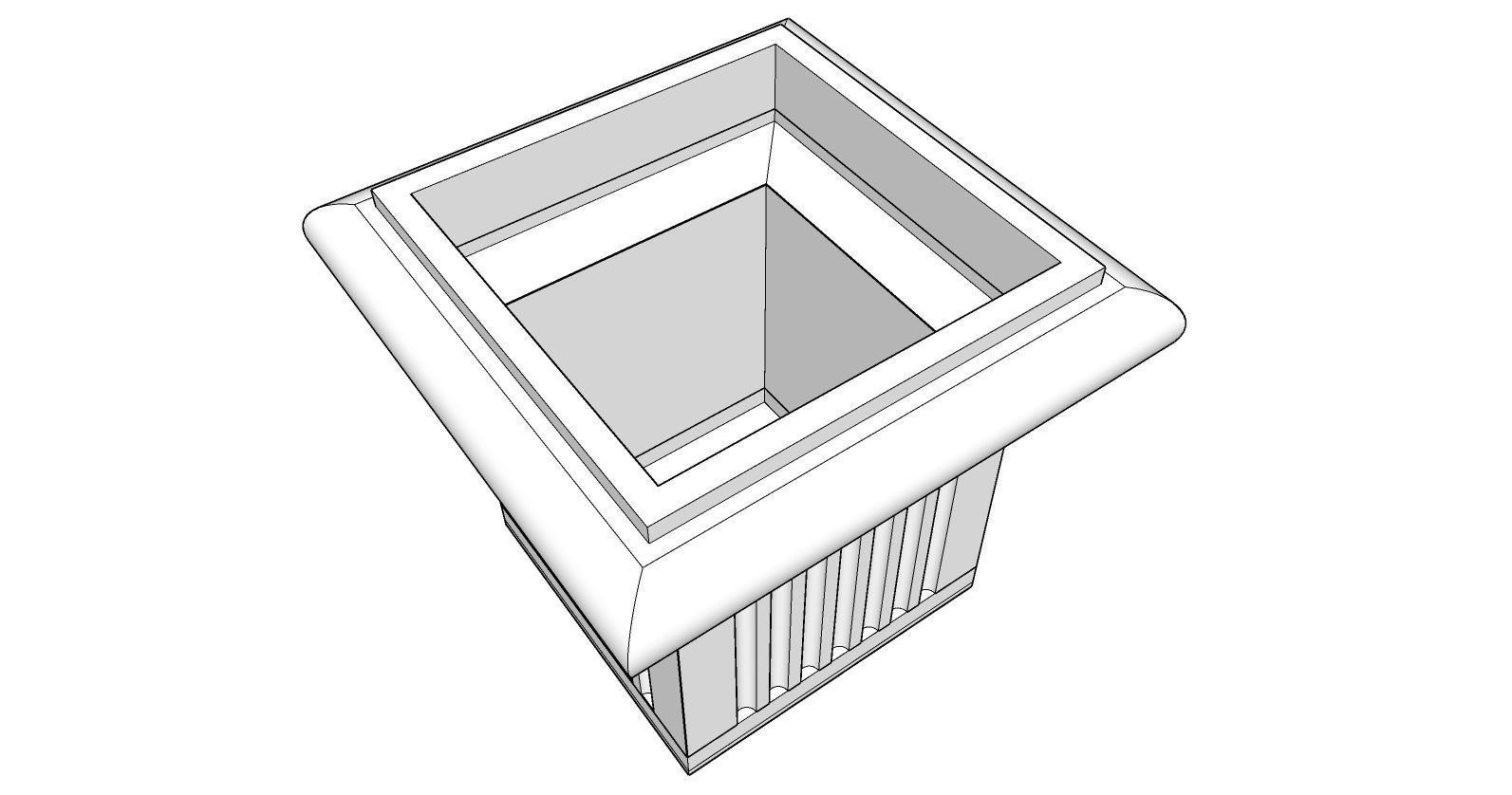 Flower Pot 3D model_2