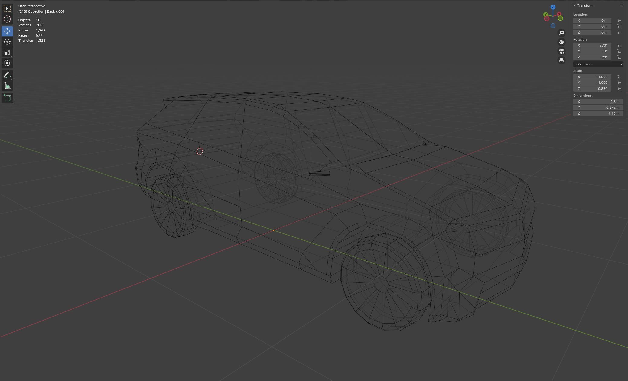 New Concept Car B  Low-poly 3D model_15
