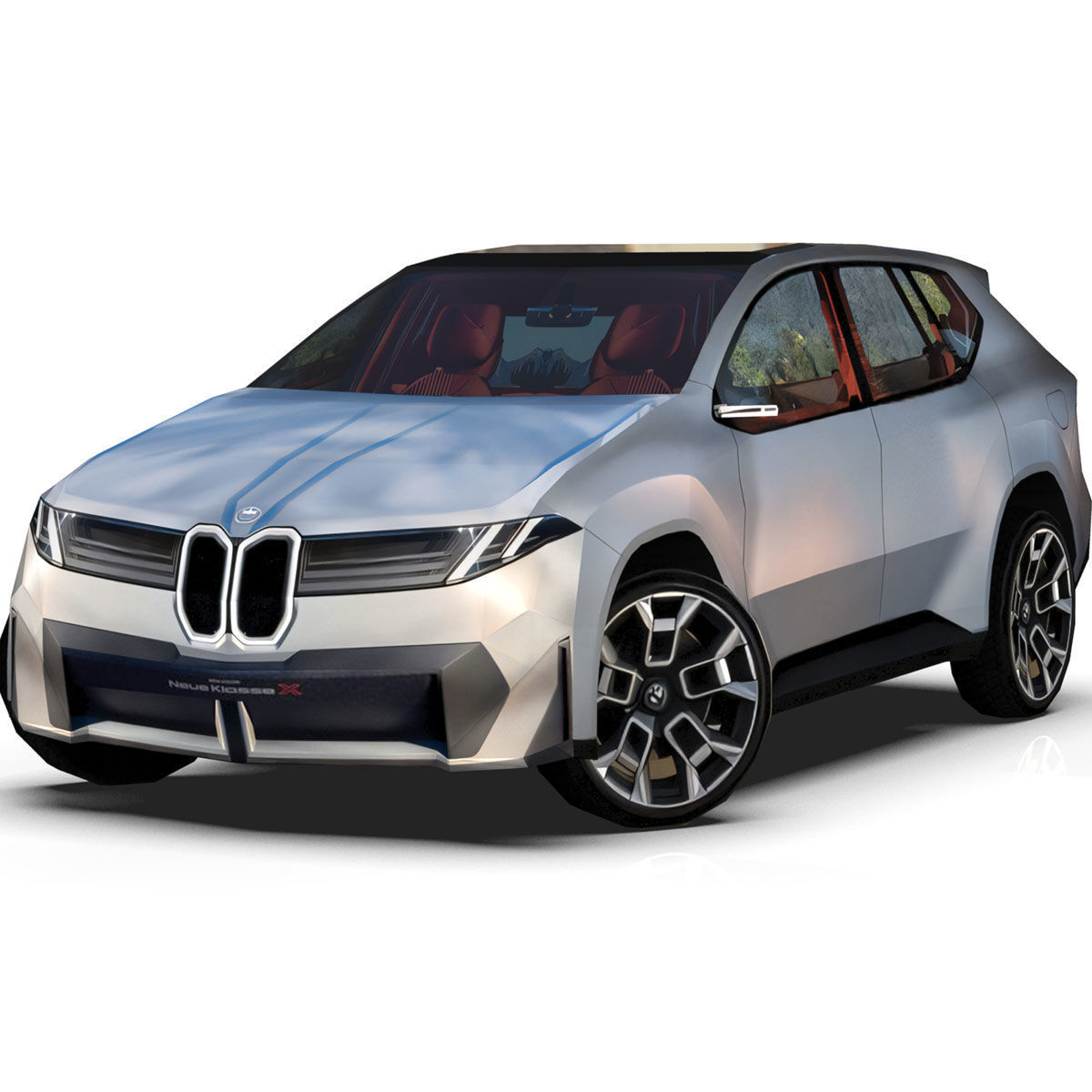 New Concept Car B  Low-poly 3D model_2