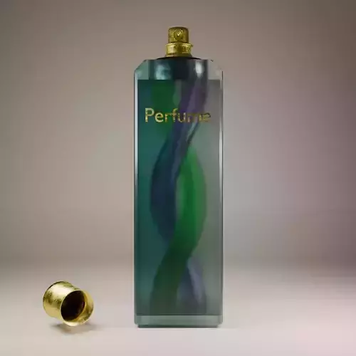 Perfume bottle with twist 2 color inside