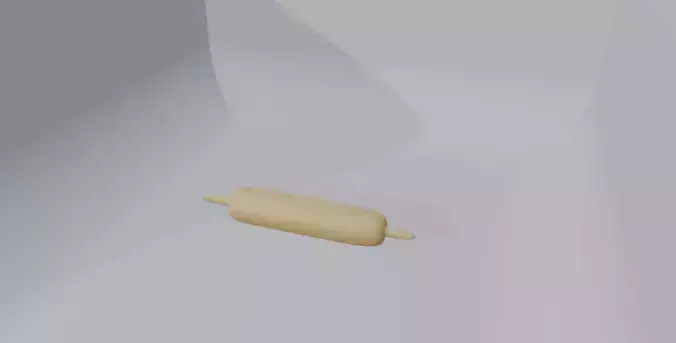 Rolling pin Low-poly 3D model
