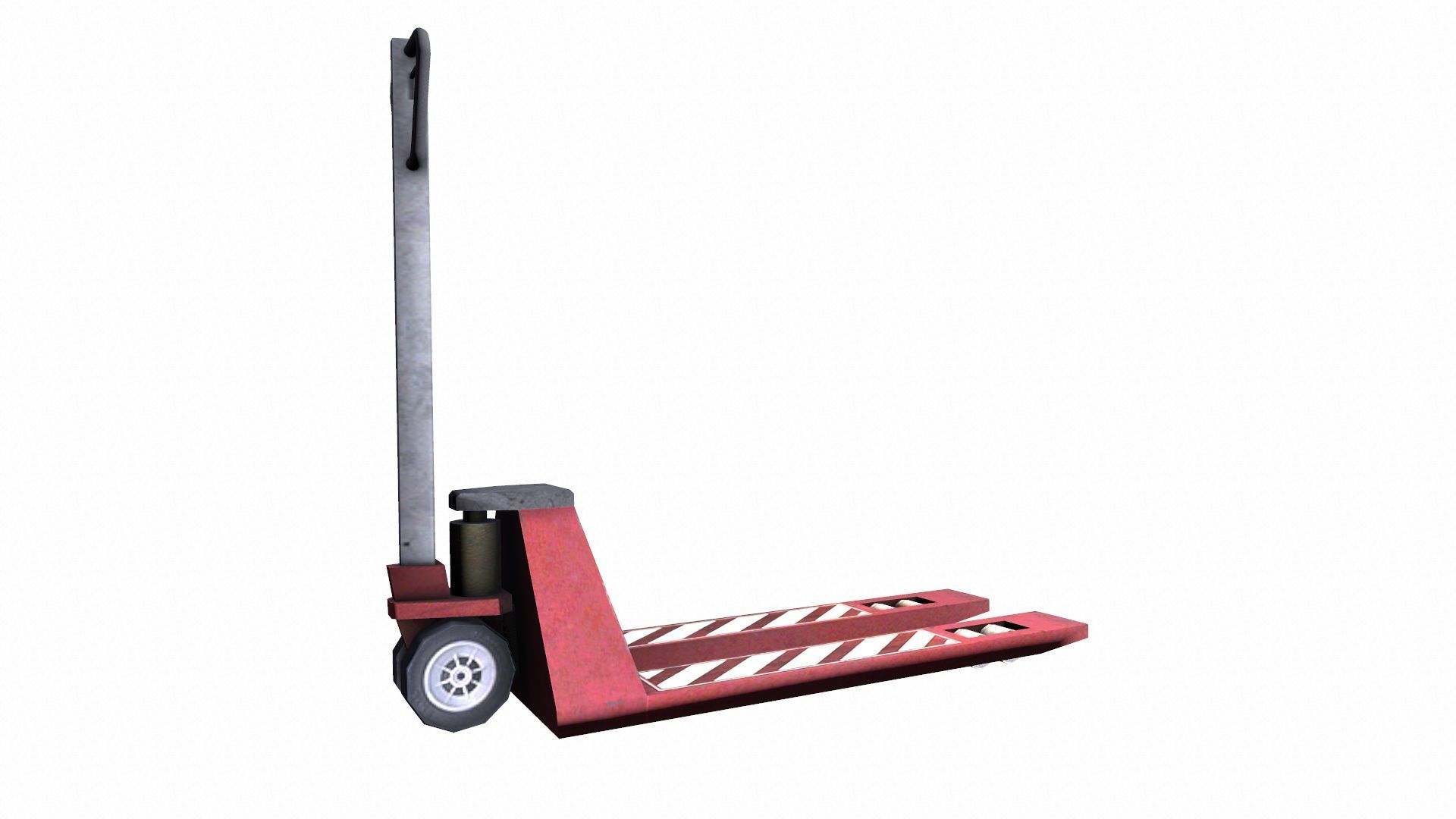 Pallet Jack Low-poly 3D model_4