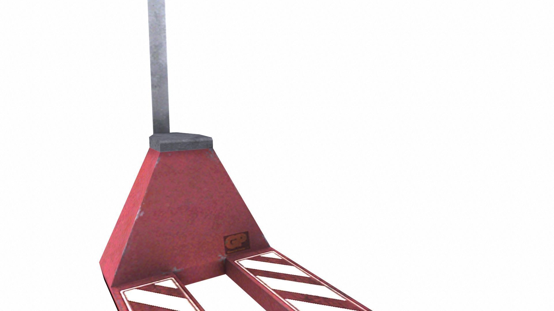 Pallet Jack Low-poly 3D model_7