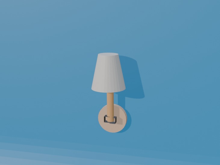 3D model of Wall lamp 3D model_1