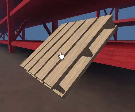 Low Poly Pallet Free 3D model