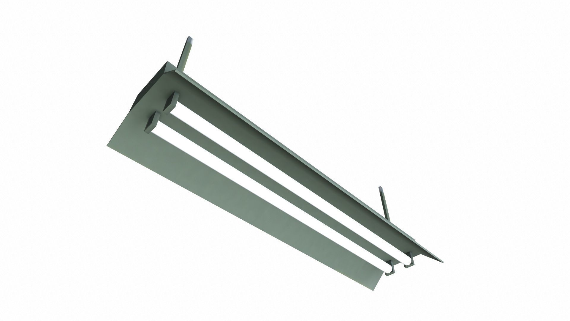 Roof hanging Light Low-poly 3D model_3