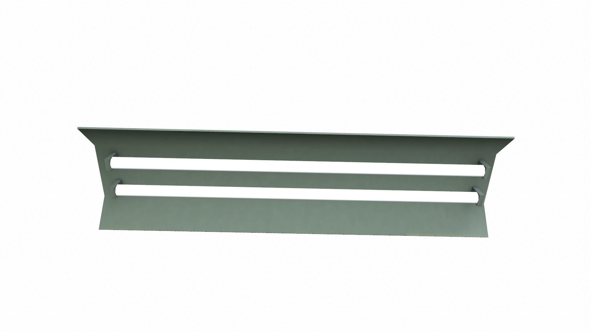 Roof hanging Light Low-poly 3D model_4