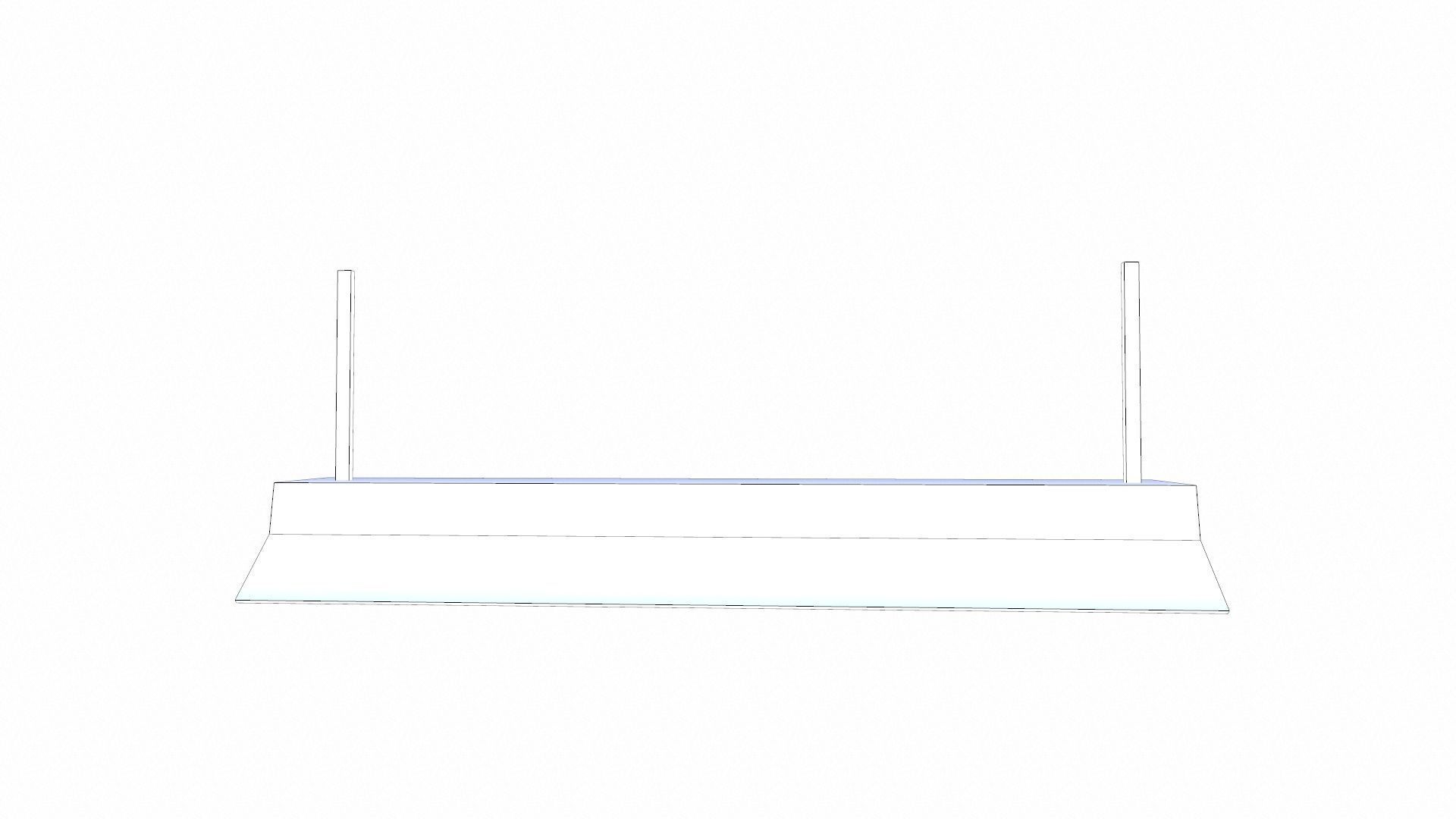 Roof hanging Light Low-poly 3D model_7