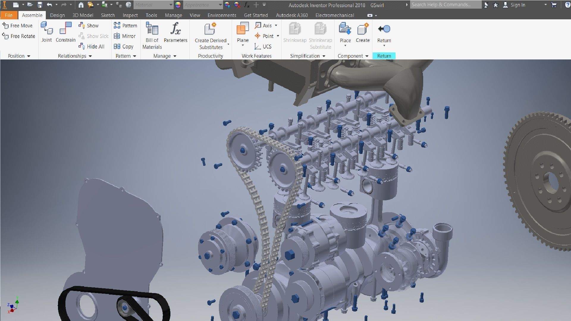 I4  Turbo Diesel engine 3d model 3D model_16