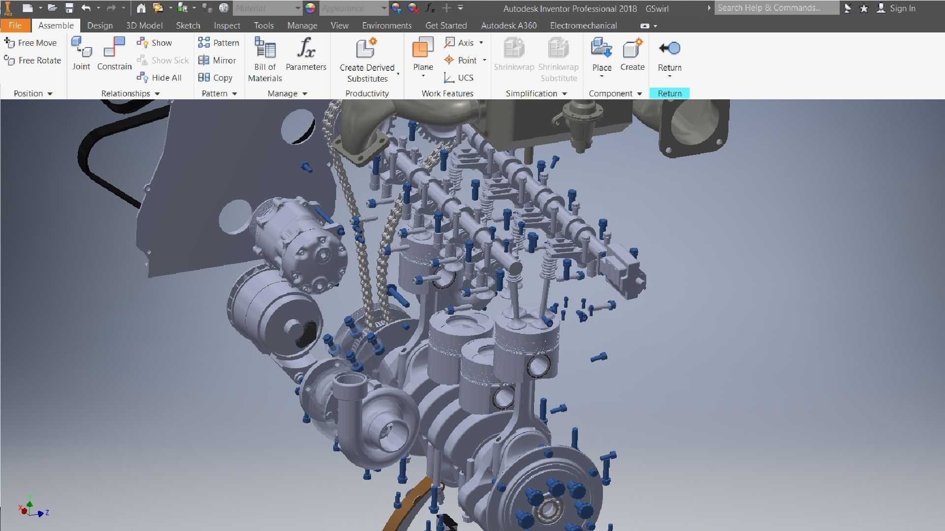 I4  Turbo Diesel engine 3d model 3D model_15