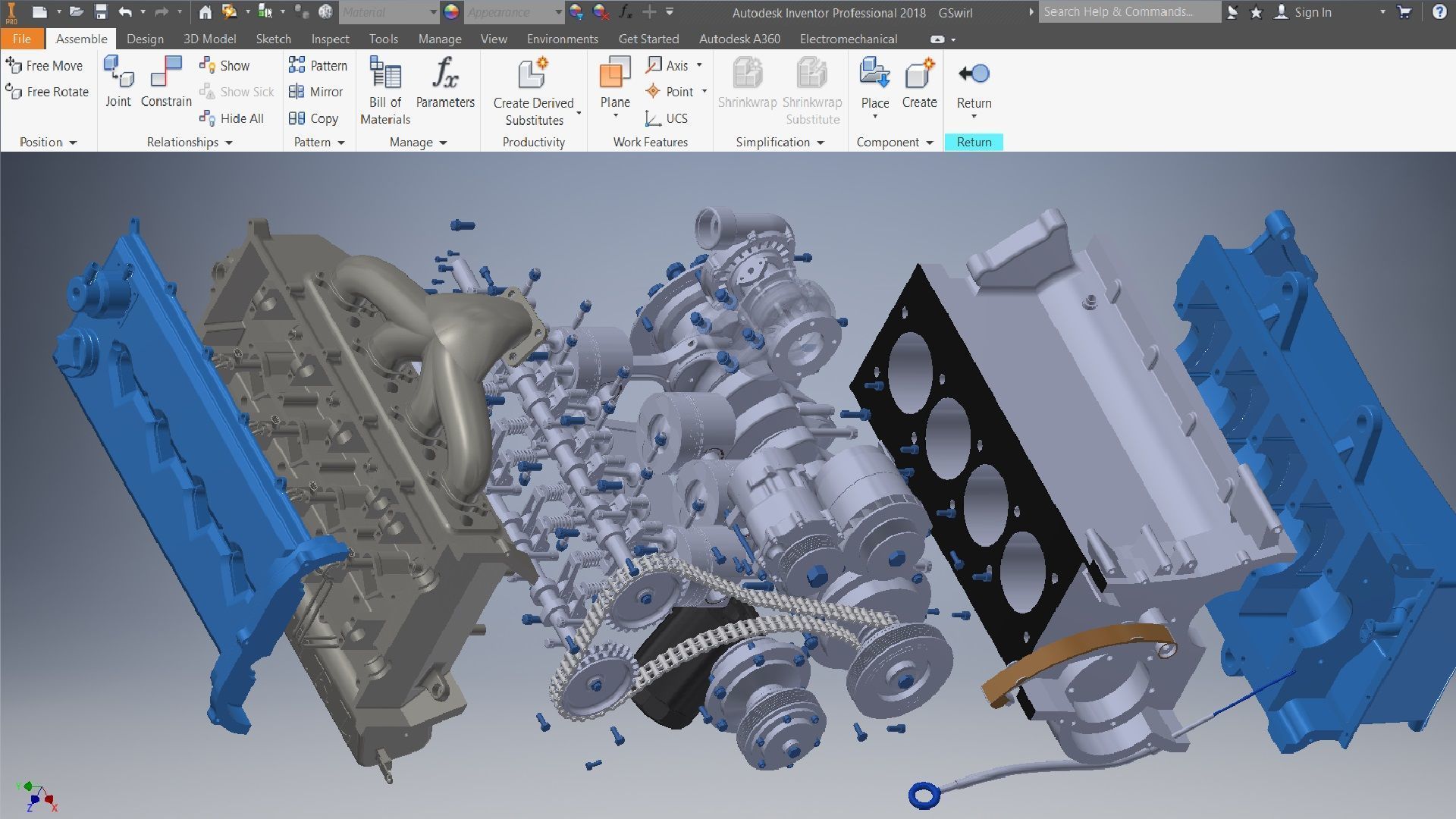 I4  Turbo Diesel engine 3d model 3D model_5
