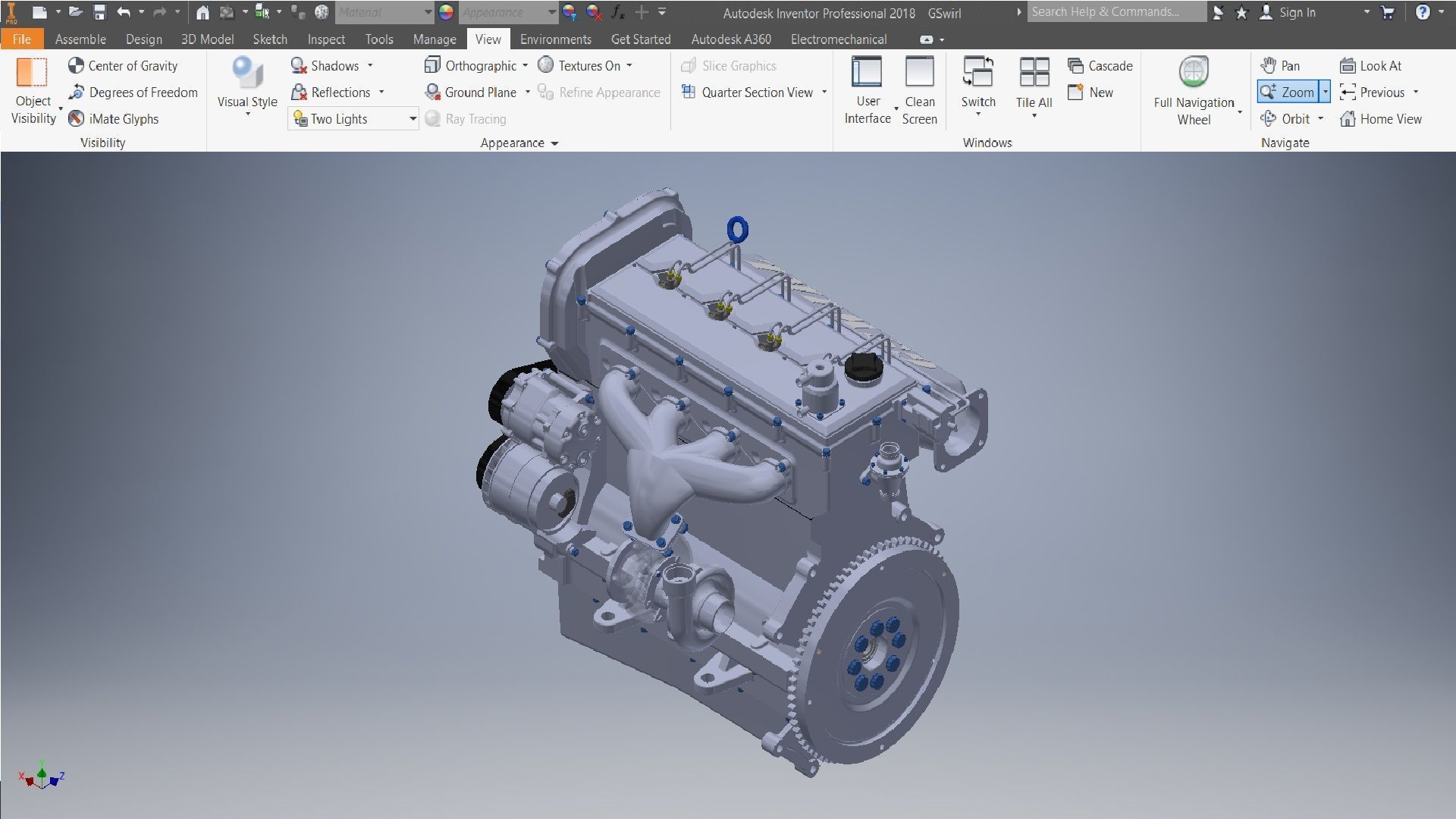 I4  Turbo Diesel engine 3d model 3D model_18