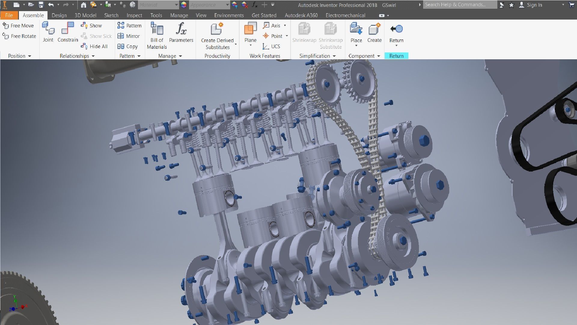 I4  Turbo Diesel engine 3d model 3D model_17