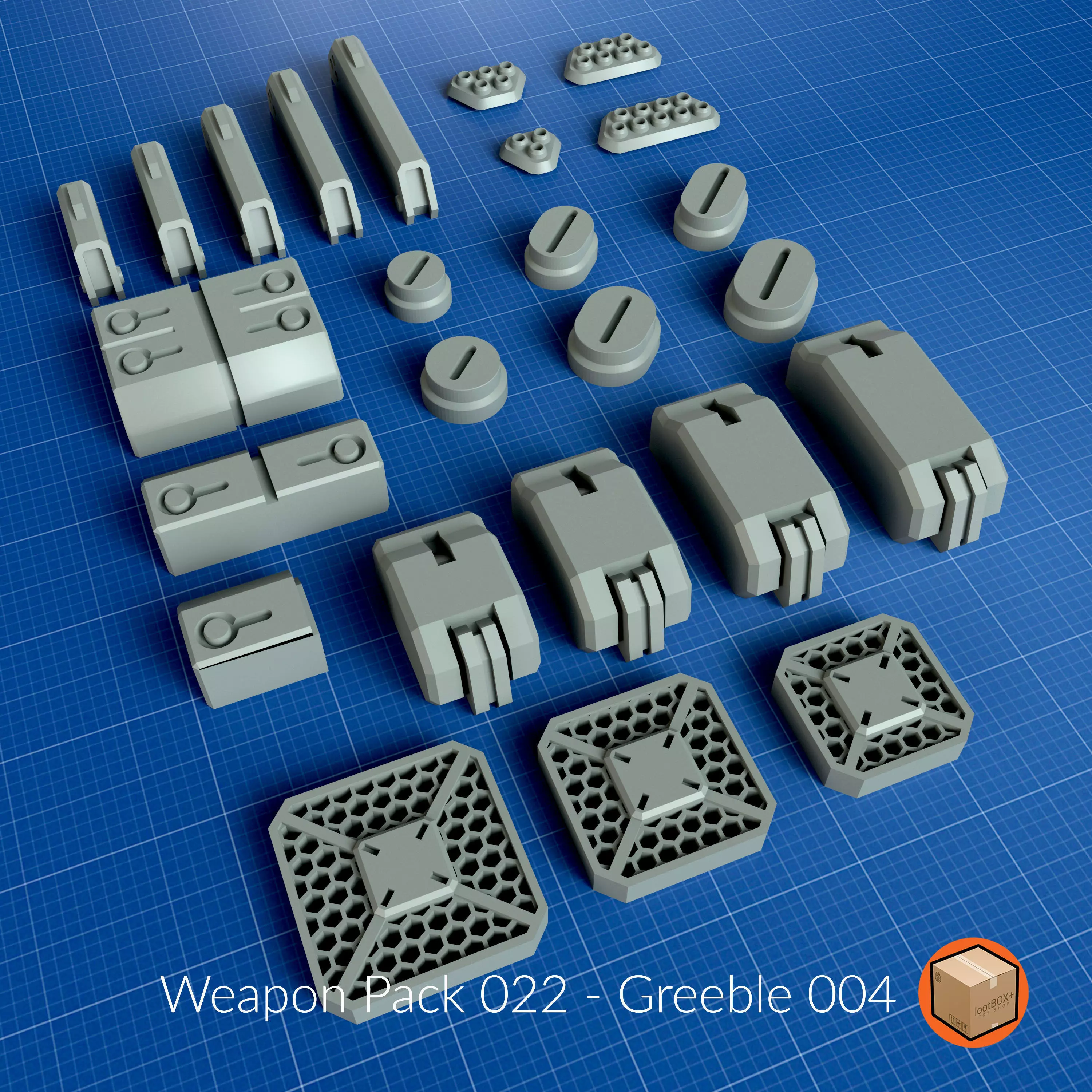 WEAPON PACK 022 3D print model_0
