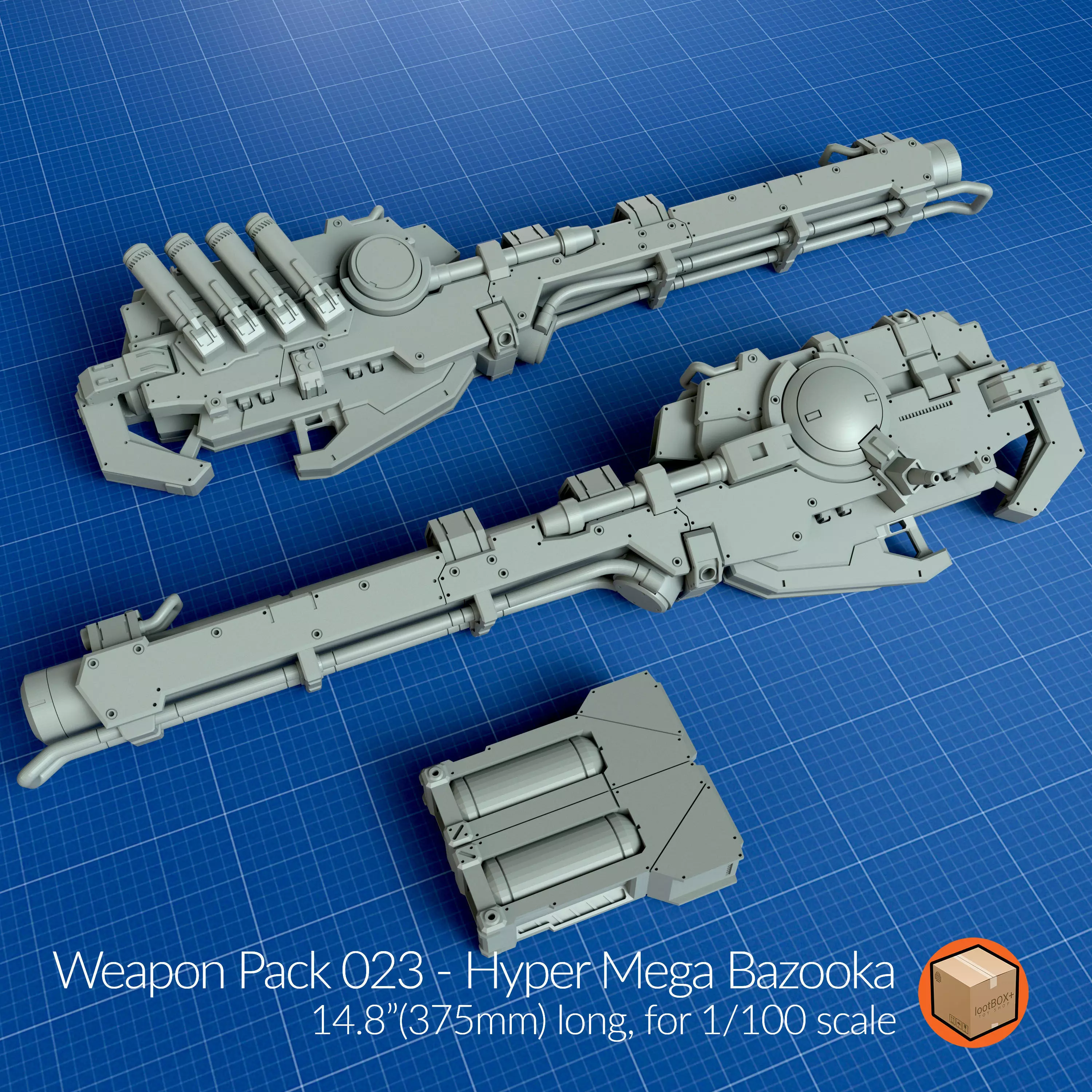 WEAPON PACK 023 3D print model_0