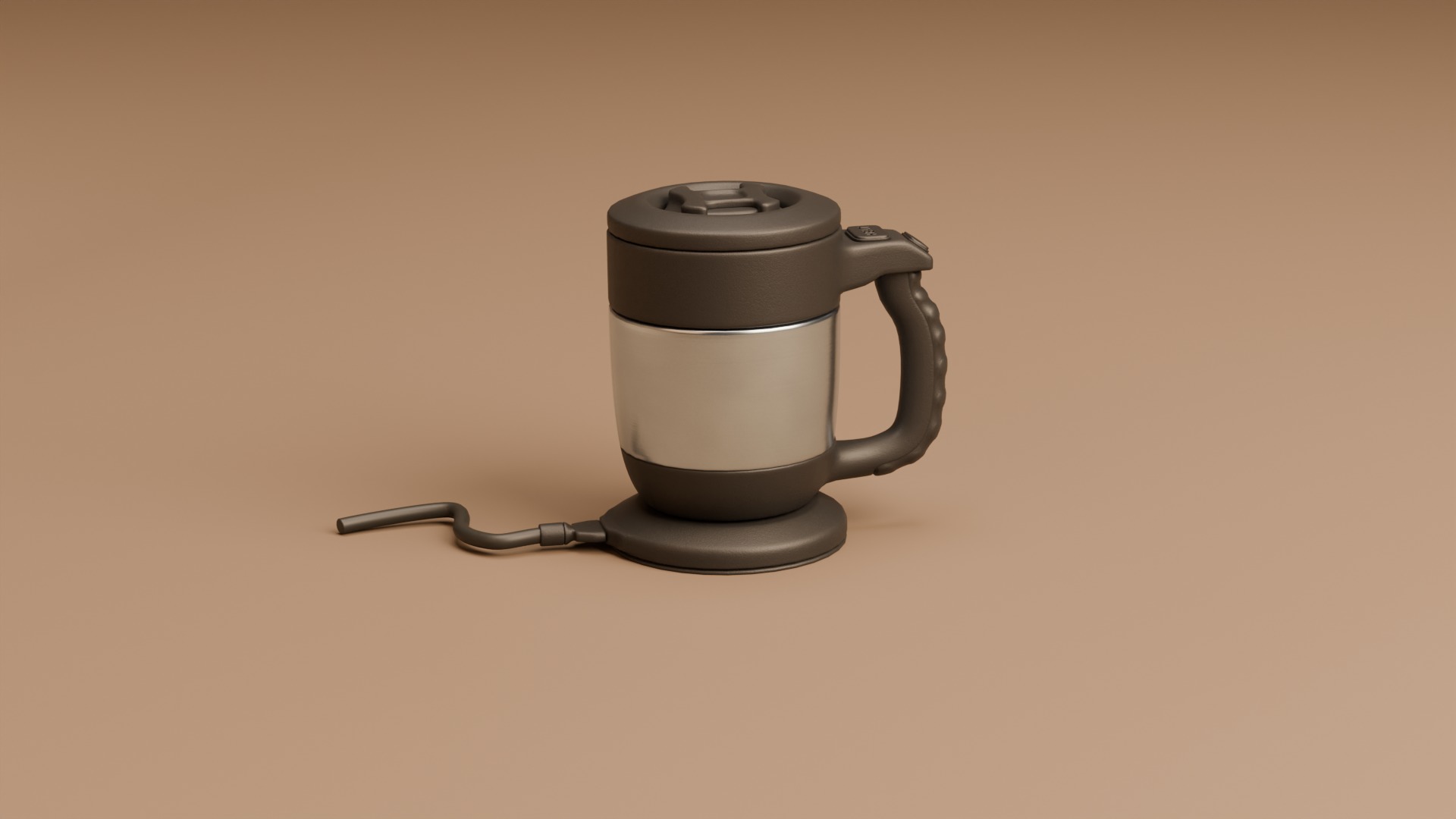 Electric Thgermo Mug Low-poly 3D model_3