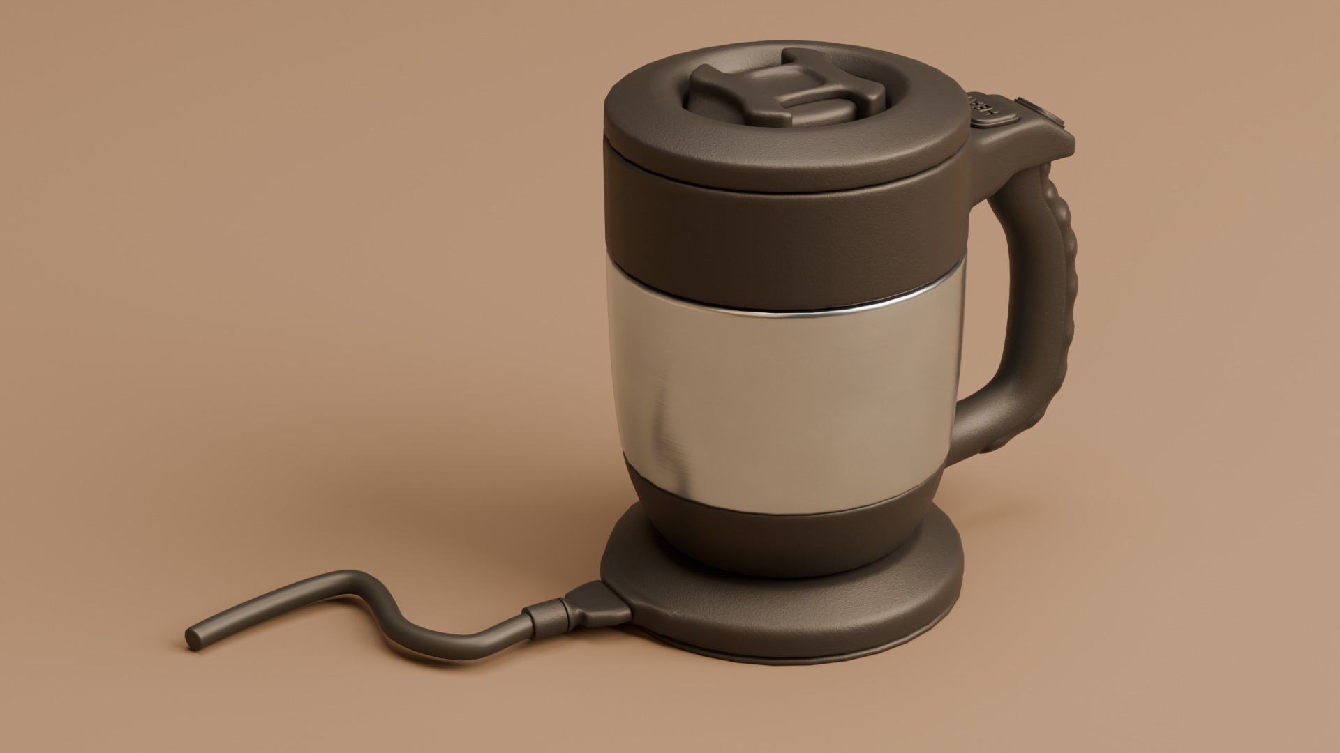 Electric Thgermo Mug Low-poly 3D model_2
