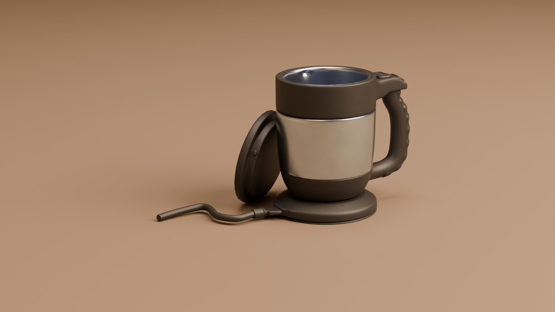 Electric Thgermo Mug Low-poly 3D model_4