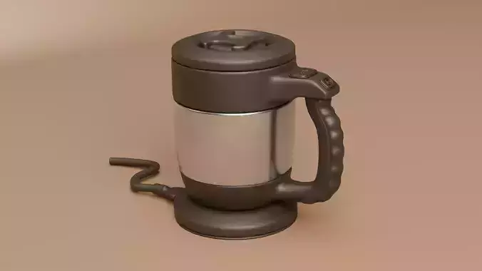 Electric Thgermo Mug Low-poly 3D model