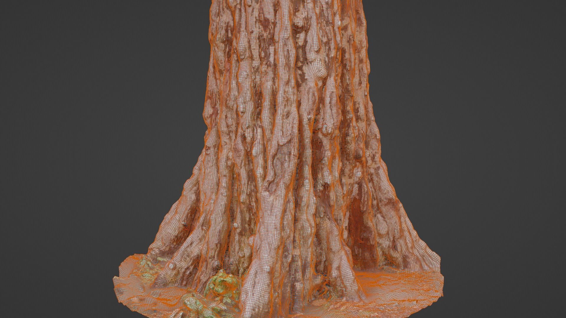 Tree scan Low-poly 3D model_2
