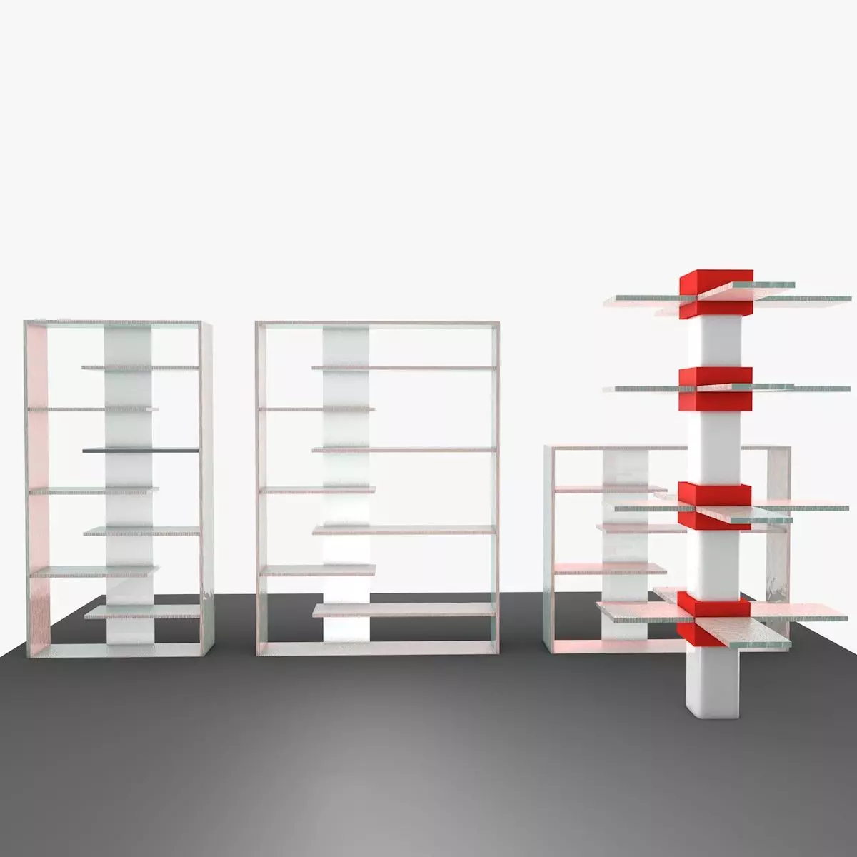 Supermarket shelf 3D model