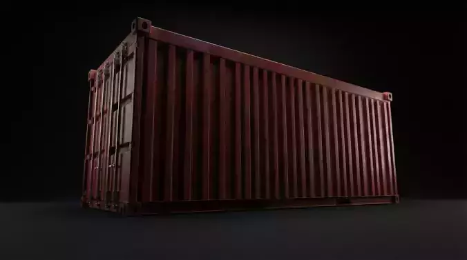 Space Container Storage Bay 3D Model 3D print model