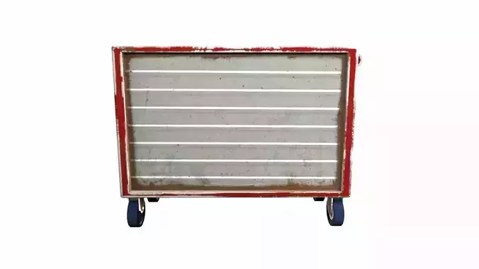 Tools Trolley Low-poly 3D model