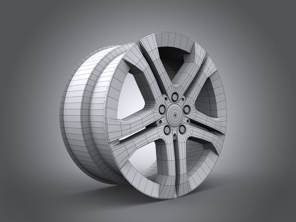 Rim Mercedes-Benz Code R55 3D model_4