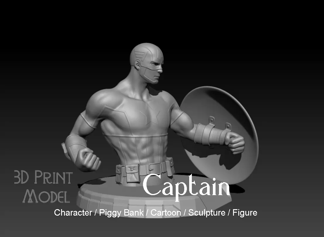 Captain 3D print model