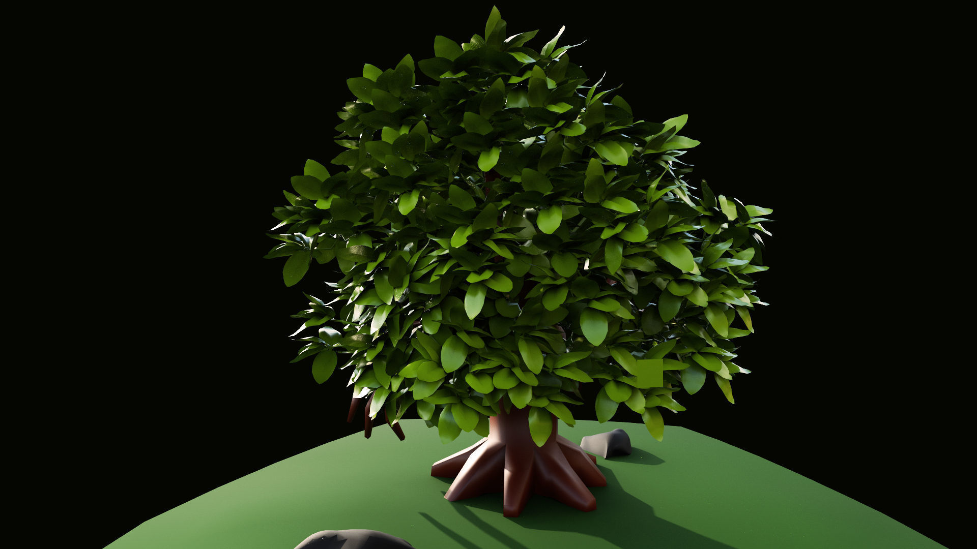 Cartoon Halloween Tree 3D model_14