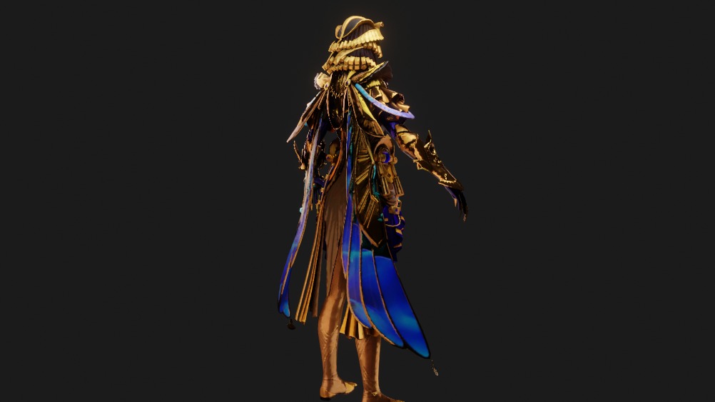 pubg Iridescence X Suit 3 Animated Textures Low-poly 3D model_6