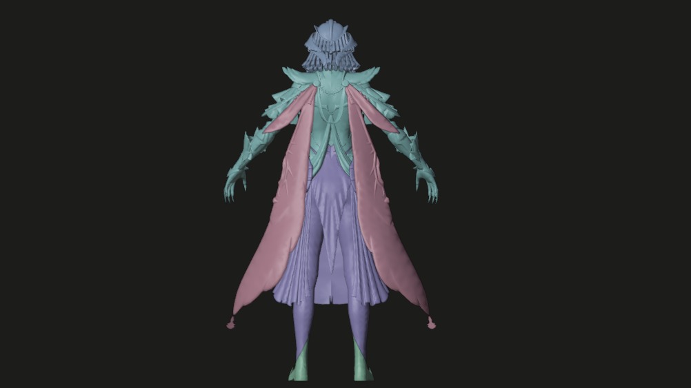 pubg Iridescence X Suit 3 Animated Textures Low-poly 3D model_10